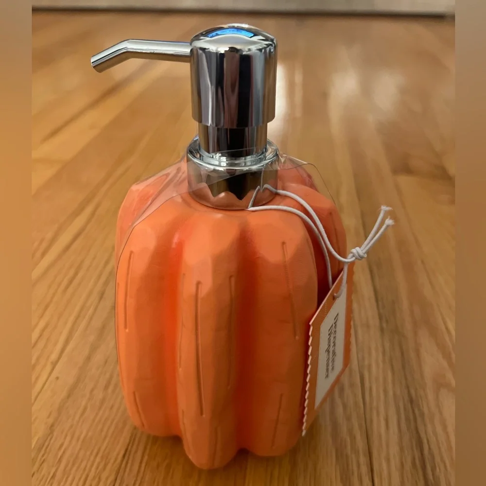 - Pumpkin soap dispenser